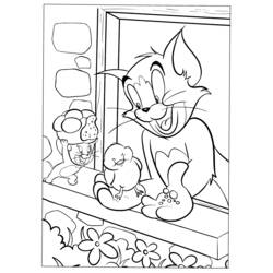 Coloring page: Tom and Jerry (Cartoons) #24248 - Free Printable Coloring Pages