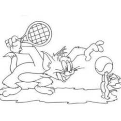 Coloring page: Tom and Jerry (Cartoons) #24252 - Free Printable Coloring Pages
