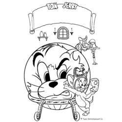 Coloring page: Tom and Jerry (Cartoons) #24253 - Free Printable Coloring Pages