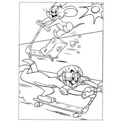 Coloring page: Tom and Jerry (Cartoons) #24261 - Free Printable Coloring Pages