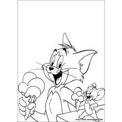 Coloring page: Tom and Jerry (Cartoons) #24263 - Printable coloring pages