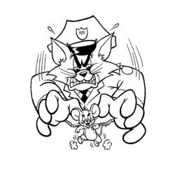 Coloring page: Tom and Jerry (Cartoons) #24266 - Free Printable Coloring Pages