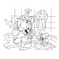 Coloring page: Tom and Jerry (Cartoons) #24269 - Free Printable Coloring Pages