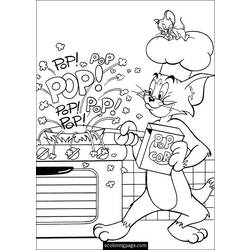 Coloring page: Tom and Jerry (Cartoons) #24270 - Free Printable Coloring Pages