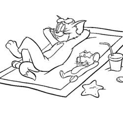 Coloring page: Tom and Jerry (Cartoons) #24271 - Free Printable Coloring Pages