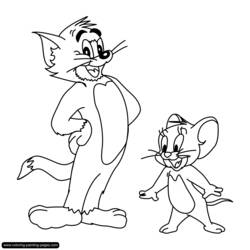Coloring page: Tom and Jerry (Cartoons) #24273 - Printable coloring pages