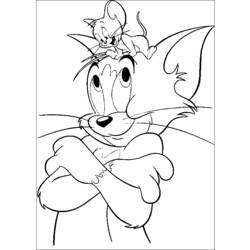 Coloring page: Tom and Jerry (Cartoons) #24275 - Free Printable Coloring Pages