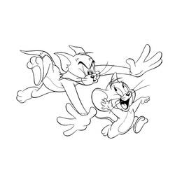 Coloring page: Tom and Jerry (Cartoons) #24278 - Printable Coloring Pages