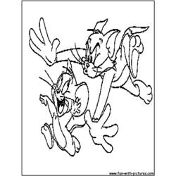 Coloring page: Tom and Jerry (Cartoons) #24281 - Free Printable Coloring Pages