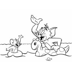 Coloring page: Tom and Jerry (Cartoons) #24290 - Free Printable Coloring Pages