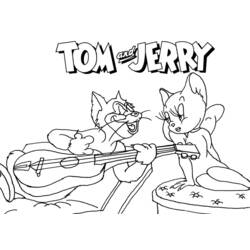 Coloring page: Tom and Jerry (Cartoons) #24327 - Free Printable Coloring Pages