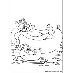 Coloring page: Tom and Jerry (Cartoons) #24332 - Free Printable Coloring Pages