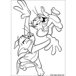 Coloring page: Tom and Jerry (Cartoons) #24350 - Free Printable Coloring Pages