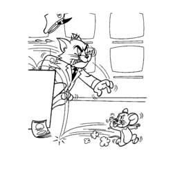 Coloring page: Tom and Jerry (Cartoons) #24365 - Free Printable Coloring Pages