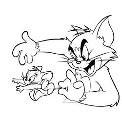 Coloring page: Tom and Jerry (Cartoons) #24369 - Printable coloring pages