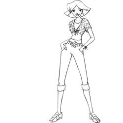 Coloring page: Totally Spies (Cartoons) #29017 - Printable coloring pages