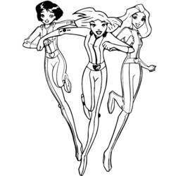 Coloring page: Totally Spies (Cartoons) #29019 - Printable coloring pages