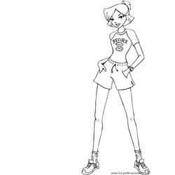 Coloring page: Totally Spies (Cartoons) #29032 - Printable coloring pages