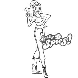 Coloring page: Totally Spies (Cartoons) #29037 - Printable coloring pages