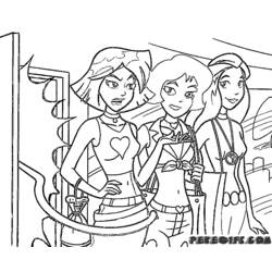 Coloring page: Totally Spies (Cartoons) #29046 - Printable coloring pages