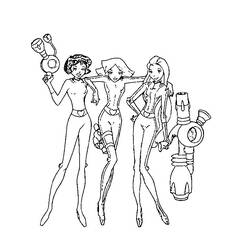 Coloring page: Totally Spies (Cartoons) #29056 - Printable coloring pages