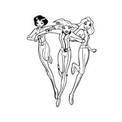 Coloring page: Totally Spies (Cartoons) #29095 - Printable coloring pages