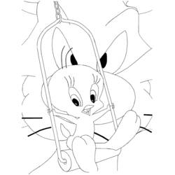 Coloring page: Tweety and Sylvester (Cartoons) #29240 - Free Printable Coloring Pages