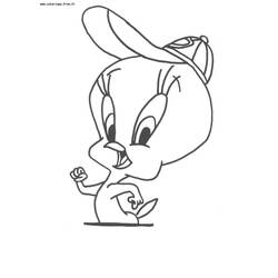Coloring page: Tweety and Sylvester (Cartoons) #29277 - Free Printable Coloring Pages