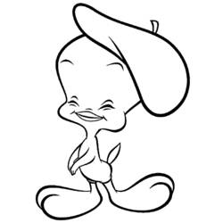 Coloring page: Tweety and Sylvester (Cartoons) #29291 - Free Printable Coloring Pages