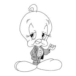Coloring page: Tweety and Sylvester (Cartoons) #29300 - Free Printable Coloring Pages