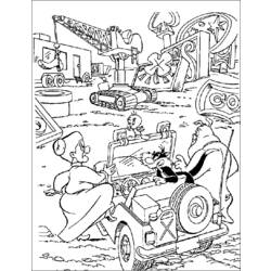 Coloring page: Tweety and Sylvester (Cartoons) #29302 - Free Printable Coloring Pages