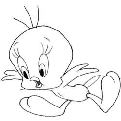 Coloring page: Tweety and Sylvester (Cartoons) #29303 - Free Printable Coloring Pages
