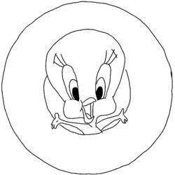 Coloring page: Tweety and Sylvester (Cartoons) #29312 - Free Printable Coloring Pages