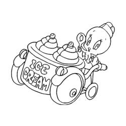 Coloring page: Tweety and Sylvester (Cartoons) #29326 - Free Printable Coloring Pages