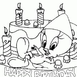 Coloring page: Tweety and Sylvester (Cartoons) #29342 - Free Printable Coloring Pages