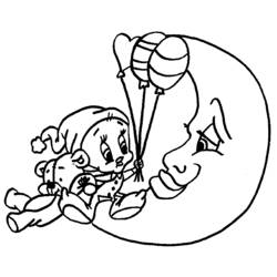 Coloring page: Tweety and Sylvester (Cartoons) #29376 - Free Printable Coloring Pages