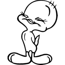 Coloring page: Tweety and Sylvester (Cartoons) #29381 - Free Printable Coloring Pages