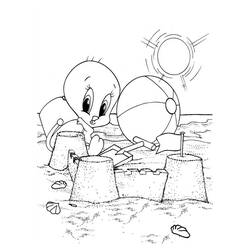 Coloring page: Tweety and Sylvester (Cartoons) #29421 - Free Printable Coloring Pages