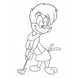 Coloring page: Woody Woodpecker (Cartoons) #28438 - Free Printable Coloring Pages