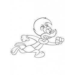Coloring page: Woody Woodpecker (Cartoons) #28447 - Free Printable Coloring Pages