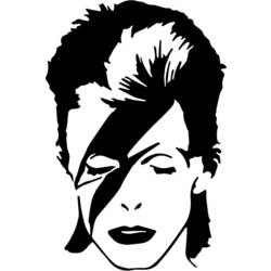 Coloring pages: David Bowie - Printable coloring pages