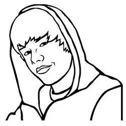 Coloring page: Justin Bieber (Celebrities) #122438 - Free Printable Coloring Pages