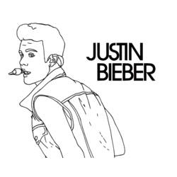 Coloring page: Justin Bieber (Celebrities) #122466 - Printable coloring pages