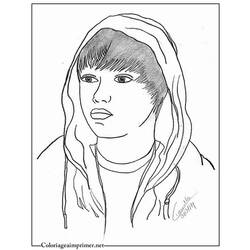 Coloring page: Justin Bieber (Celebrities) #122477 - Printable coloring pages