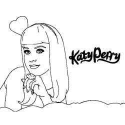 Coloring pages: Katy Perry - Printable coloring pages