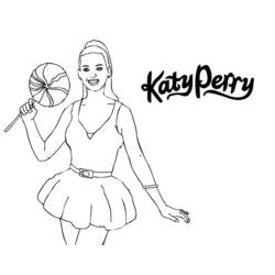 Coloring page: Katy Perry (Celebrities) #123324 - Printable coloring pages