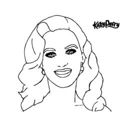 Coloring page: Katy Perry (Celebrities) #123326 - Printable coloring pages