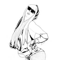Coloring page: Lady Gaga (Celebrities) #123954 - Printable coloring pages