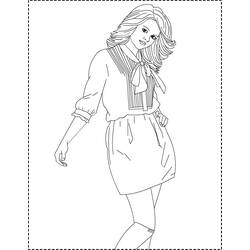 Coloring page: Selena Gomez (Celebrities) #123811 - Printable coloring pages