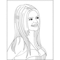 Coloring page: Selena Gomez (Celebrities) #123818 - Printable coloring pages